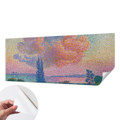 Fotomural decorativo para cabecero de cama con un paisaje colorido