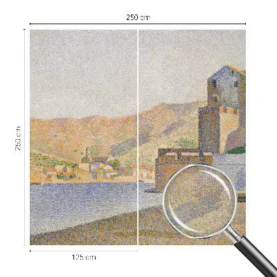 Mural de pared con estampado hermoso refugio de verano en estilo decorativo para interiores
