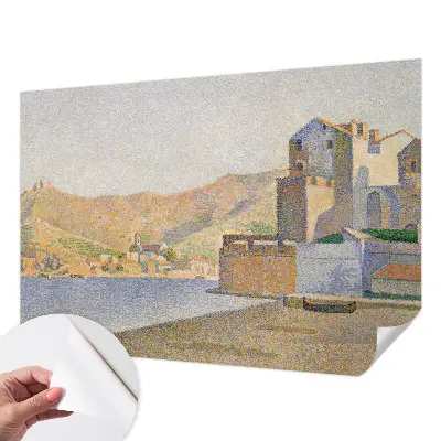 Mural de pared con estampado hermoso refugio de verano en estilo decorativo para interiores