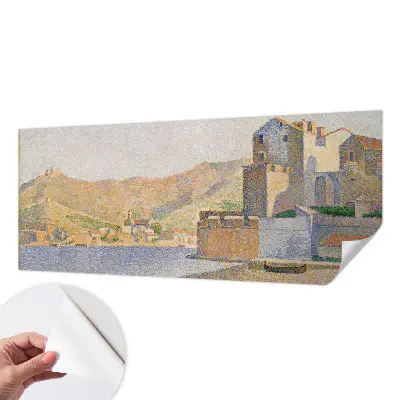 Mural de pared con estampado hermoso refugio de verano en estilo decorativo para interiores