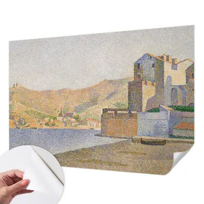 Mural de pared con estampado hermoso refugio de verano en estilo decorativo para interiores