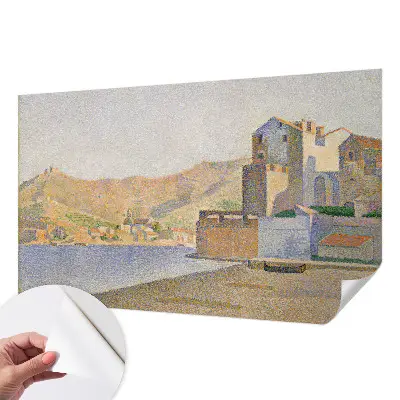 Mural de pared con estampado hermoso refugio de verano en estilo decorativo para interiores