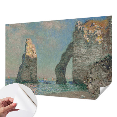 Papel mural texturado decorativo con un paisaje rocoso