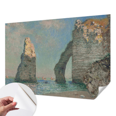 Papel mural texturado decorativo con un paisaje rocoso