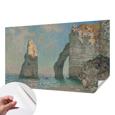 Papel mural texturado decorativo con un paisaje rocoso