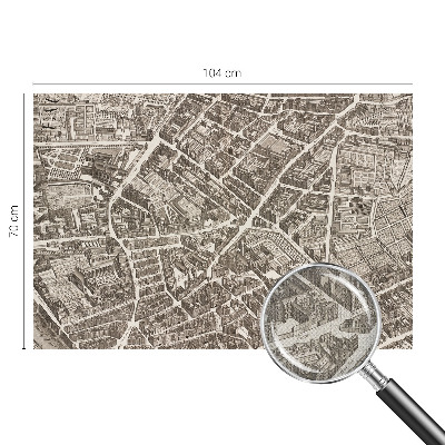 Fotomural decorativo para cabecero de cama Laberinto urbano