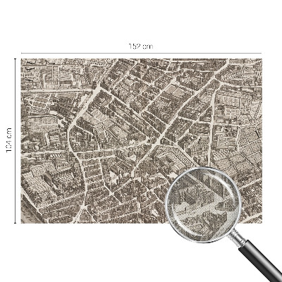 Fotomural decorativo para cabecero de cama Laberinto urbano