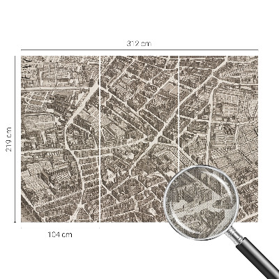 Fotomural decorativo para cabecero de cama Laberinto urbano