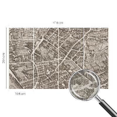 Fotomural decorativo para cabecero de cama Laberinto urbano