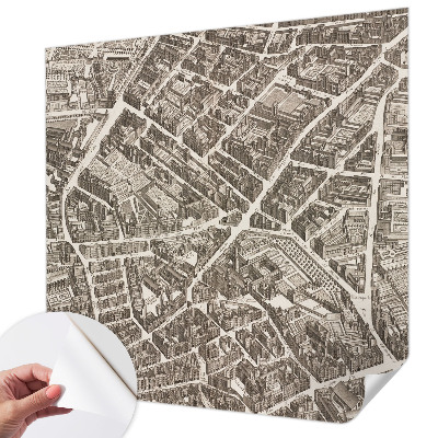 Fotomural decorativo para cabecero de cama Laberinto urbano