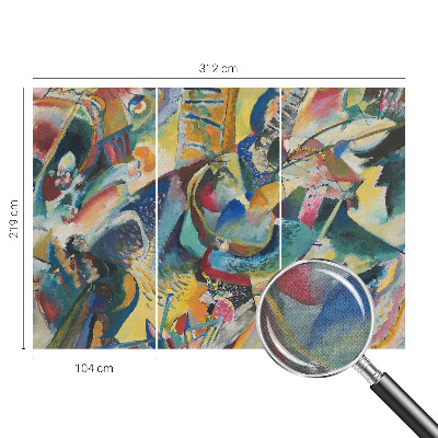 Mural de pared con estampado hermoso Abstracto colorido