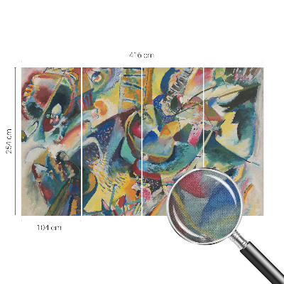 Mural de pared con estampado hermoso Abstracto colorido