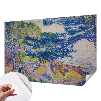 Fotomural decorativo para cabecero de cama con un paisaje impresionista