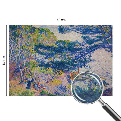 Fotomural decorativo para cabecero de cama con un paisaje impresionista