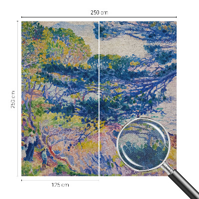 Fotomural decorativo para cabecero de cama con un paisaje impresionista