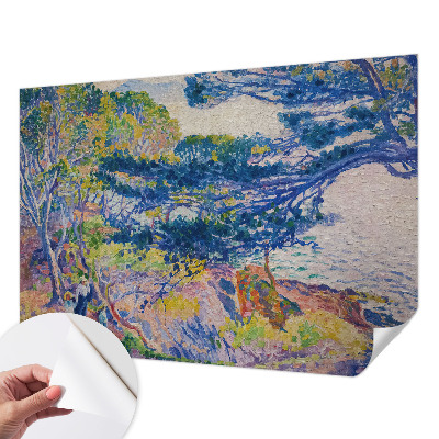 Fotomural decorativo para cabecero de cama con un paisaje impresionista