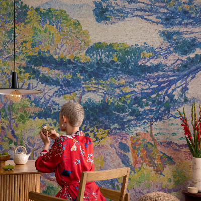 Fotomural decorativo para cabecero de cama Paisaje impresionista