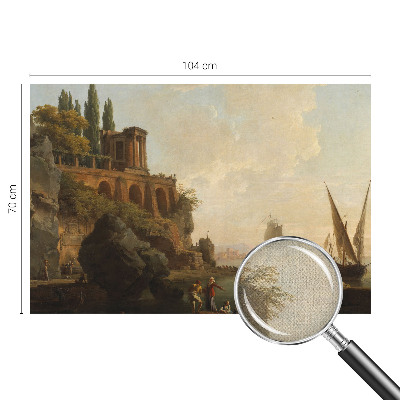 Papel mural con patrón decorativo Paisaje marino