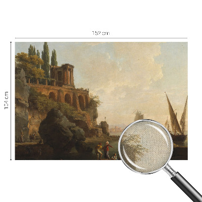 Papel mural con patrón decorativo Paisaje marino