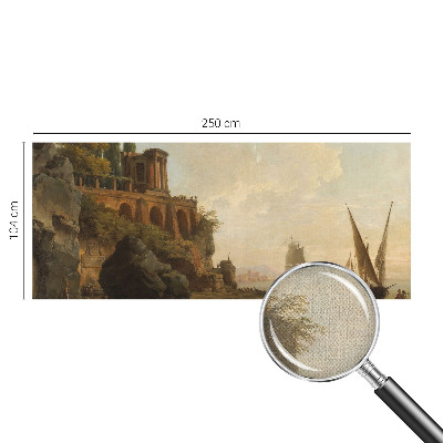 Papel mural con patrón decorativo Paisaje marino