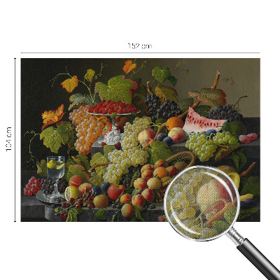 Mural de pared con estampado hermoso con composición de fruta