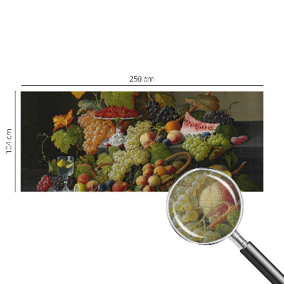 Mural de pared con estampado hermoso Composición de la fruta