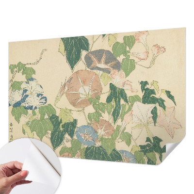 Papel mural texturado decorativo con diseño de elegancia floral