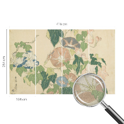 Papel mural texturado decorativo con diseño de elegancia floral