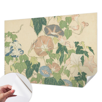Papel mural texturado decorativo con diseño de elegancia floral