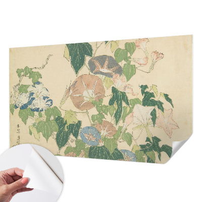 Papel mural texturado decorativo con diseño de elegancia floral