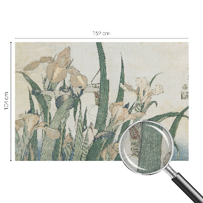 Fotomural decorativo para cabecero de cama con diseño de lirios delicados