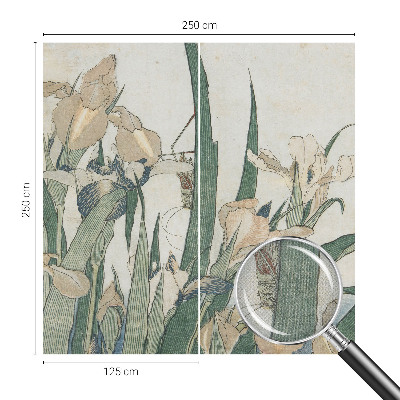 Fotomural decorativo para cabecero de cama Lirios delicados