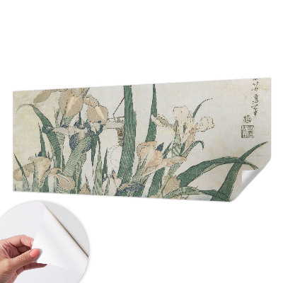 Fotomural decorativo para cabecero de cama con diseño de lirios delicados