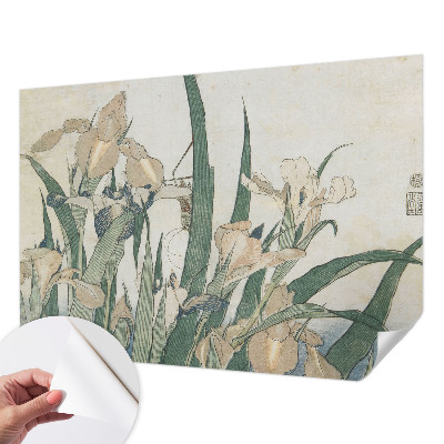 Fotomural decorativo para cabecero de cama con diseño de lirios delicados