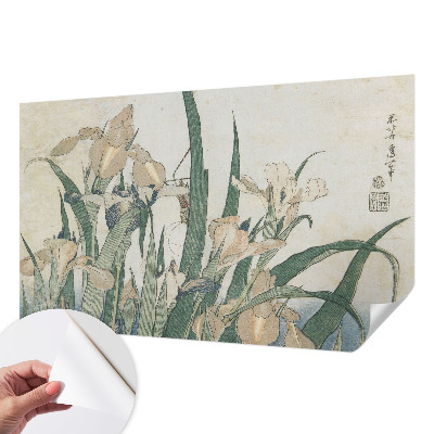 Fotomural decorativo para cabecero de cama con diseño de lirios delicados