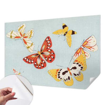 Fotomural decorativo para cabecero de cama con diseño de mariposas artísticas