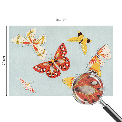 Fotomural decorativo para cabecero de cama con diseño de mariposas artísticas