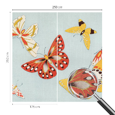 Fotomural decorativo para cabecero de cama con diseño de mariposas artísticas