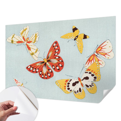 Fotomural decorativo para cabecero de cama con diseño de mariposas artísticas