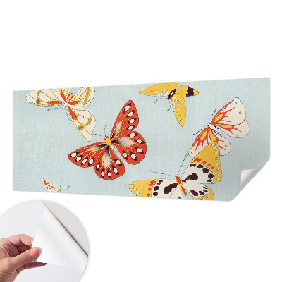 Fotomural decorativo para cabecero de cama con diseño de mariposas artísticas