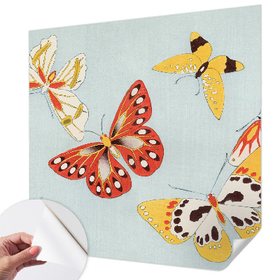 Fotomural decorativo para cabecero de cama con diseño de mariposas artísticas
