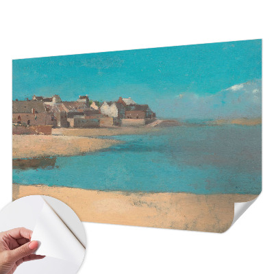 Papel mural con patrón decorativo Un pueblo tranquilo