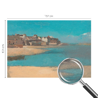 Papel mural con patrón decorativo Un pueblo tranquilo