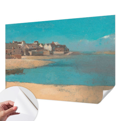 Papel mural con patrón decorativo Un pueblo tranquilo