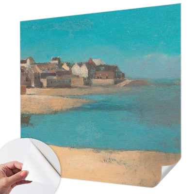 Papel mural con patrón decorativo Un pueblo tranquilo