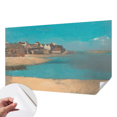 Papel mural con patrón decorativo Un pueblo tranquilo