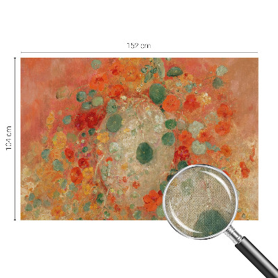 Papel mural texturado decorativo Flores abstractas