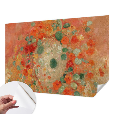 Papel mural texturado decorativo Flores abstractas