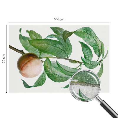 Papel mural con patrón decorativo en color melocotón maduro