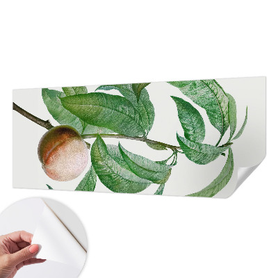 Papel mural con patrón decorativo en color melocotón maduro